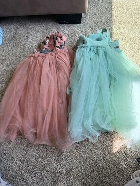 Cotton On Pink Tulle Party Dress & Cotton On Mint Green Tulle Party Dress